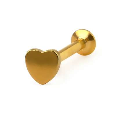 Labret med hjertedesign