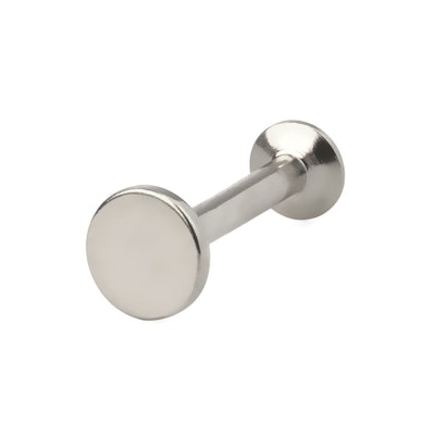 Labret med rund top og indvendigt gevind