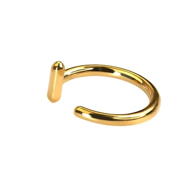 Åben huggie-ring med tværstang