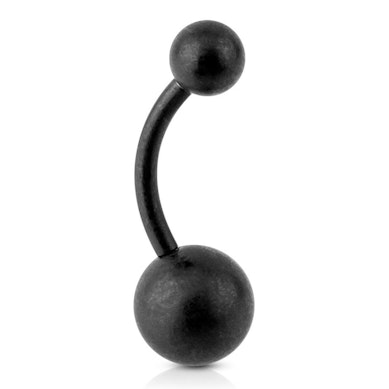 Matsort navlepiercing
