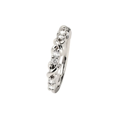 Twist-ring med krydsdesign af sten