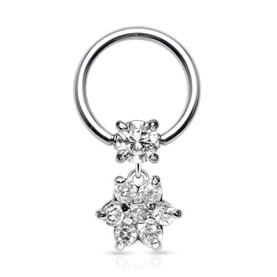 Ring med blomst