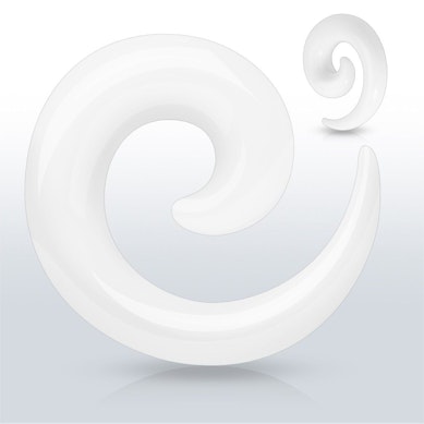 Spiralformet taper i valgfri farve