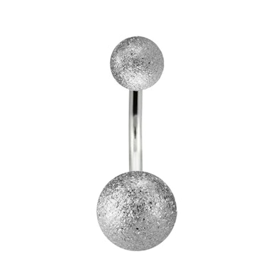 Navlepiercing med diamantlook