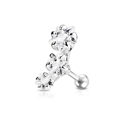 Helix barbell med tre stjerner