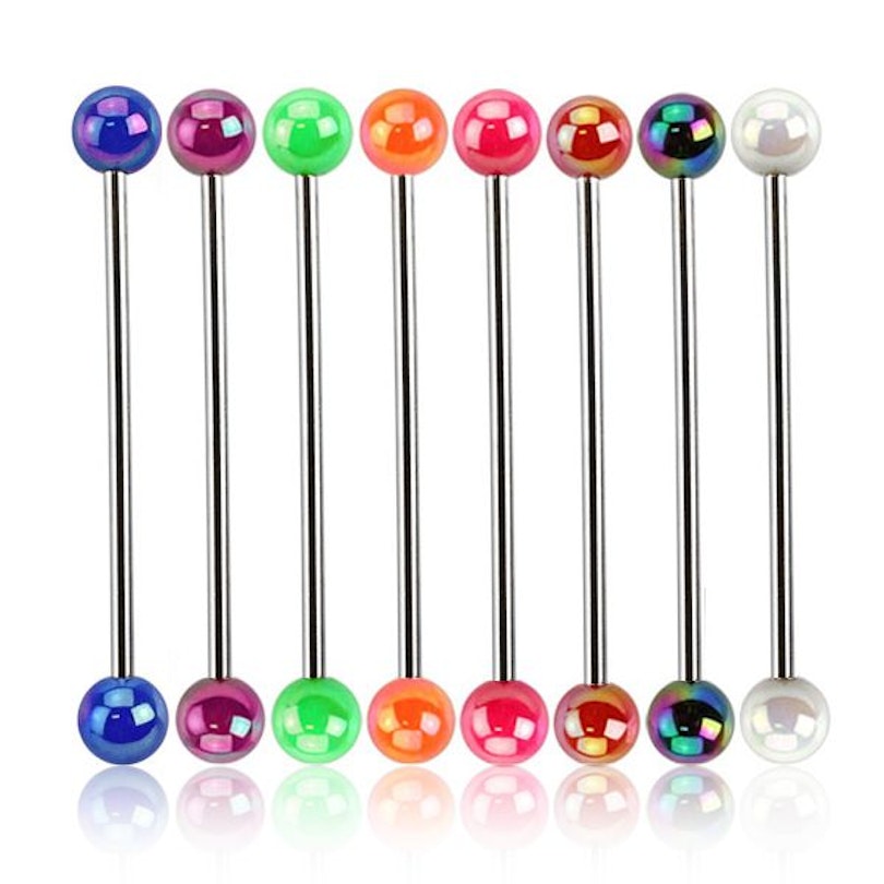 Industrial stav med metalliske akrylkugler Piercing - Danmark