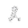 Helix barbell med tre stjerner Kropssmykker - Danmark