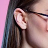 Ørepiercing formet som hampblad Piercingsmykker - Danmark