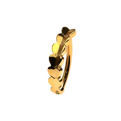 Navle-clicker af titanium med hjerter
