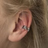 Earcuff med hullet mønster Kropspiercing - Danmark