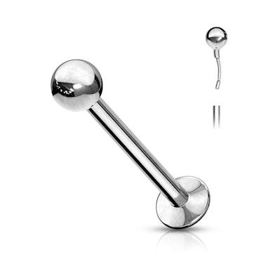 Push-in labret af kirurgisk stål