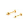 Labret i flere farver med spike Piercing - Danmark