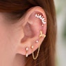 Labret af titanium med marquise-vedhæng Kropssmykker - Danmark
