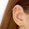 Push-in labret af titanium med slange Piercingsmykker - Danmark