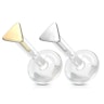Labret af 14 karat guld med trekantet top Piercing - Danmark