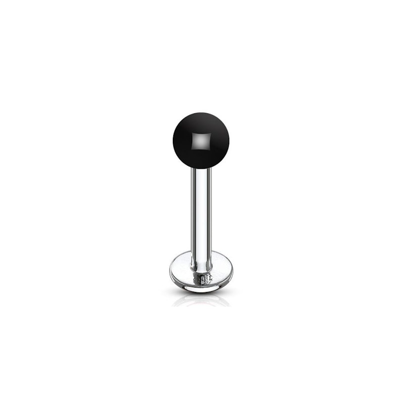 Labret stud med solid farve Piercing - Danmark