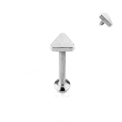 Labret med trekantet top og indvendigt gevind