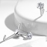 Næsepiercing af titanium med forskellige stendesigns Piercingsmykker - Danmark