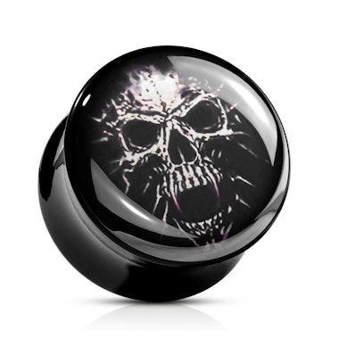 Plug af akryl med skull