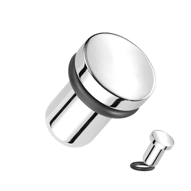 Titanium-plug med spejloverflade