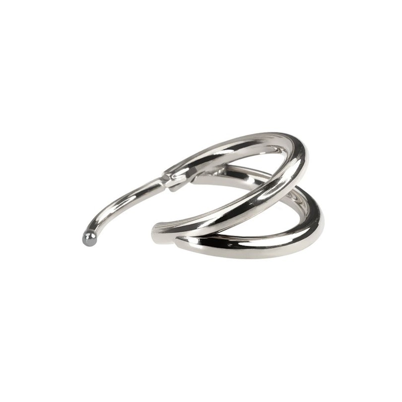 Dobbeltring af titanium Kropssmykker - Danmark