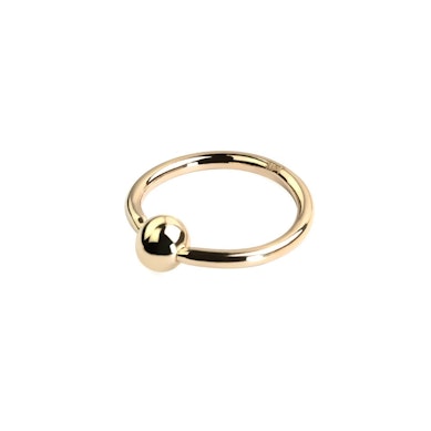 Kuglering af 14 karat guld