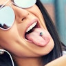5 titaniumsbelagte tungepiercinger Kropssmykker - Danmark