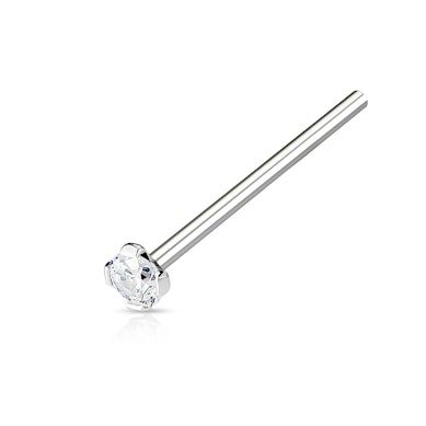 Næsestuds med stift sat sten