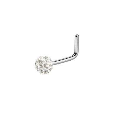 Næsepiercing med mange sten