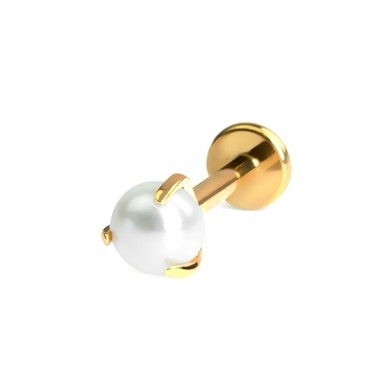 Titaniumlabret med perle
