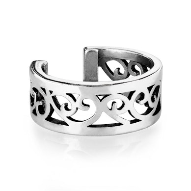Earcuff med udstanset filigranhjerte