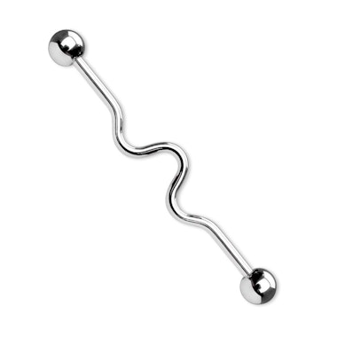 Bølget industrial piercingstav