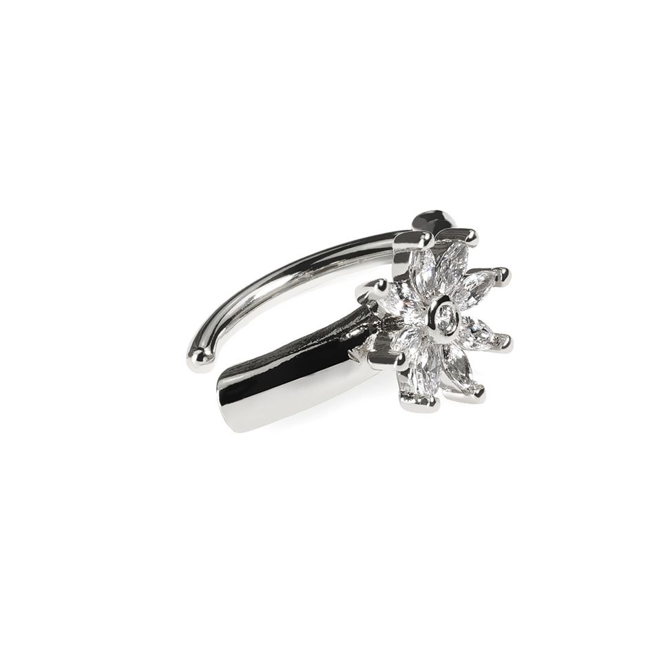 Belly clicker med funklende blomst