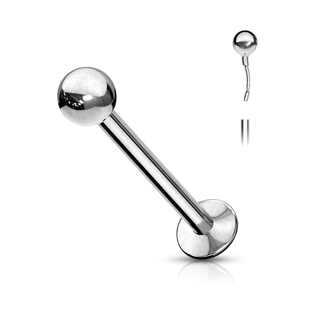 Push-in labret af kirurgisk stål