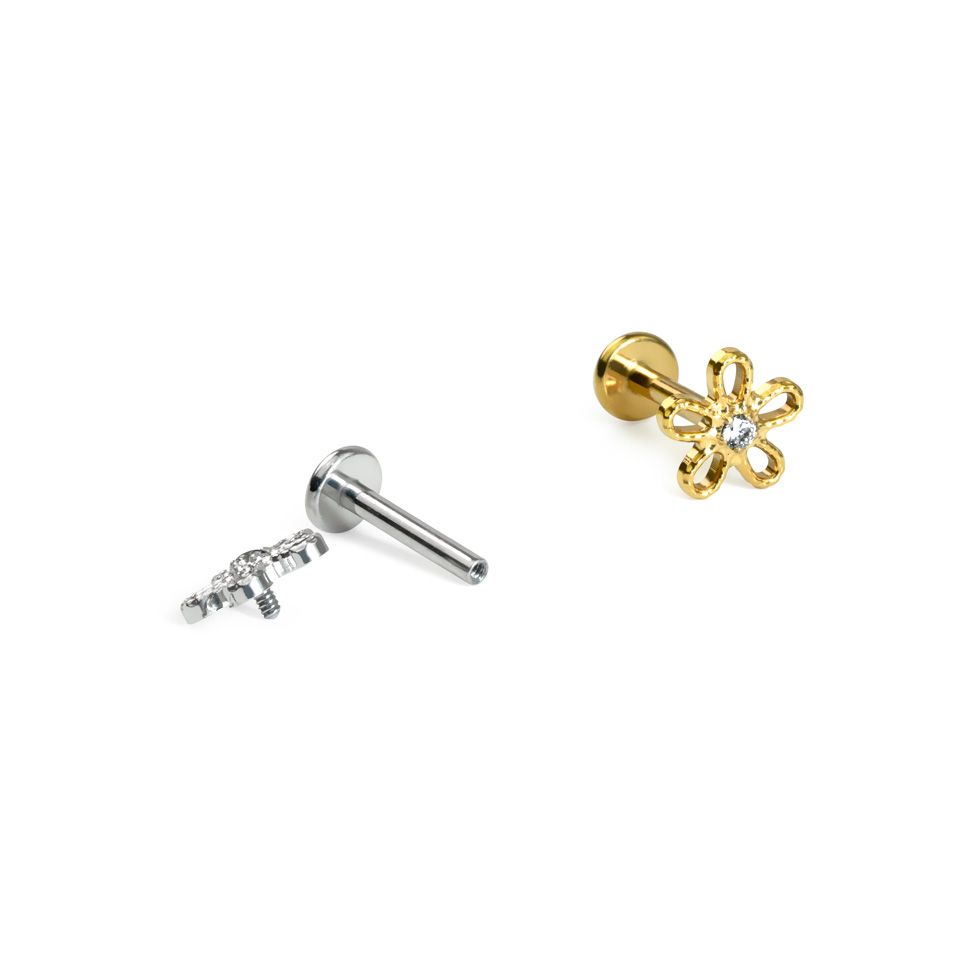 Blomsterlabret af titanium