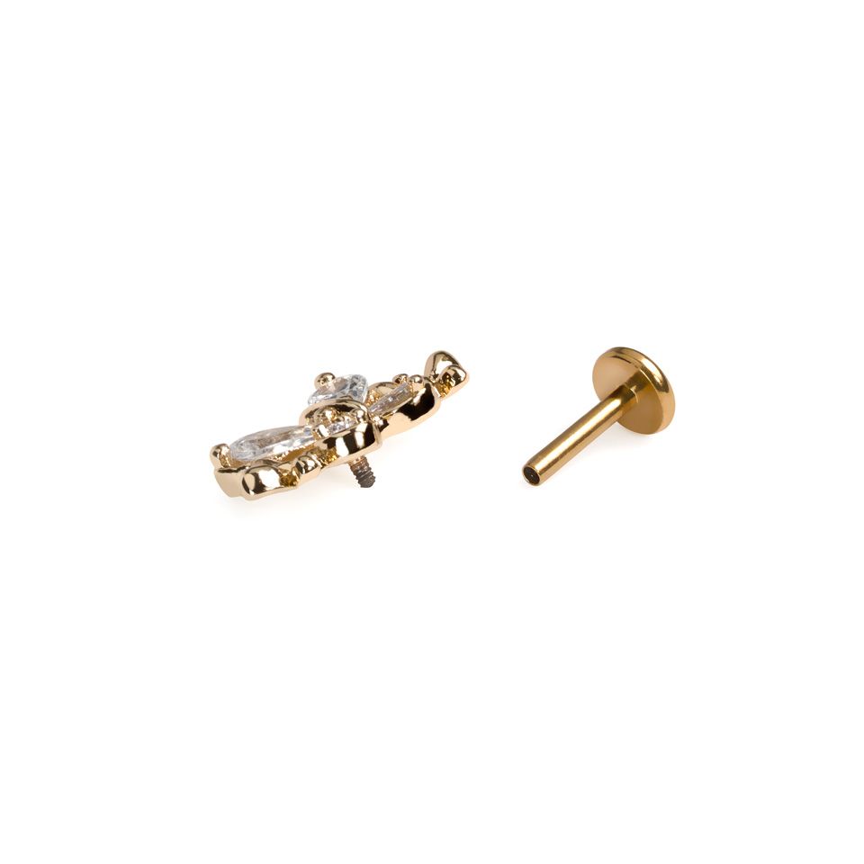 Labret med tre sommerfugle