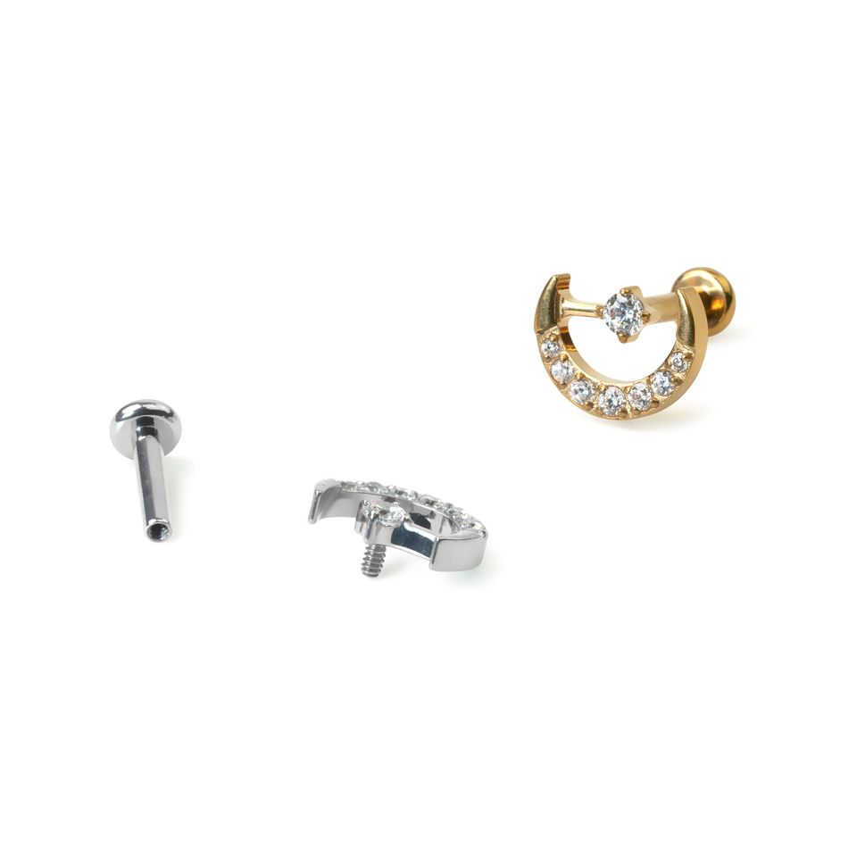 Titaniumlabret med måne og stjerne