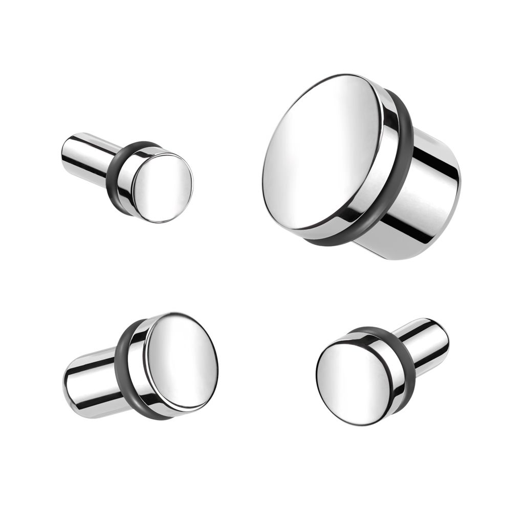 Titanium-plug med spejloverflade