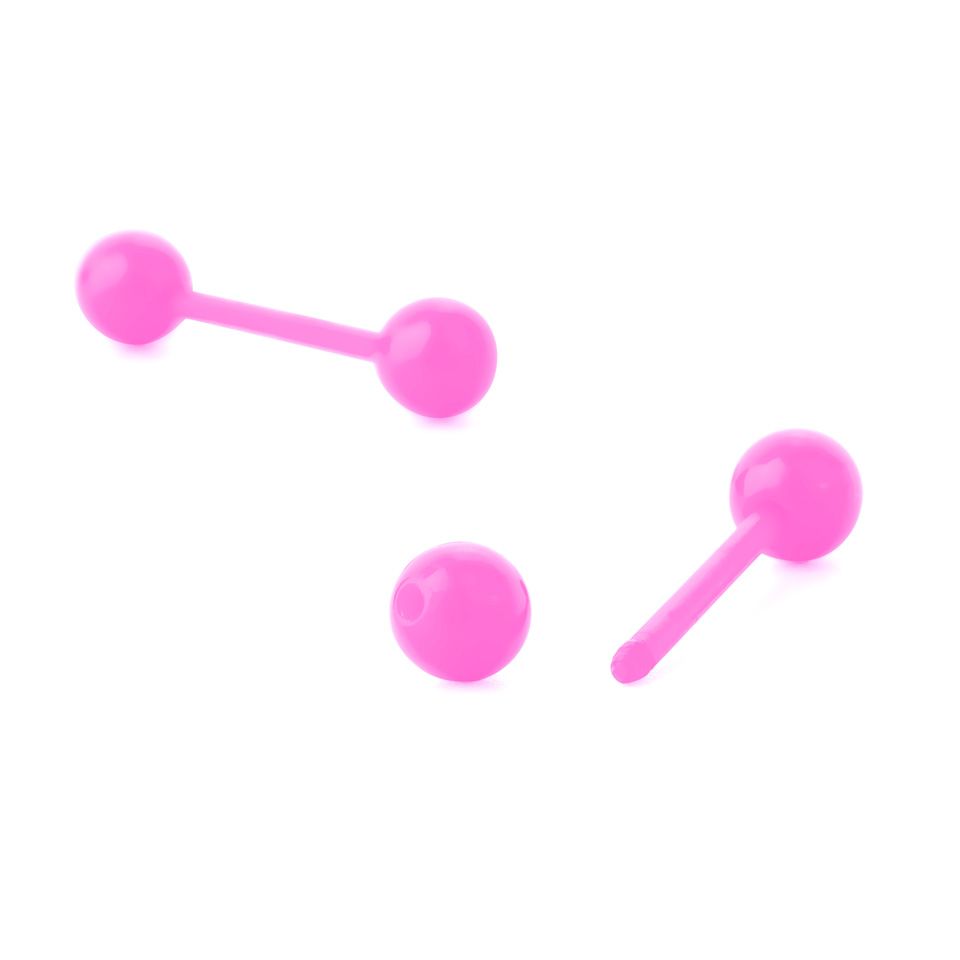 Tungepiercing af PTFE i flotte farver