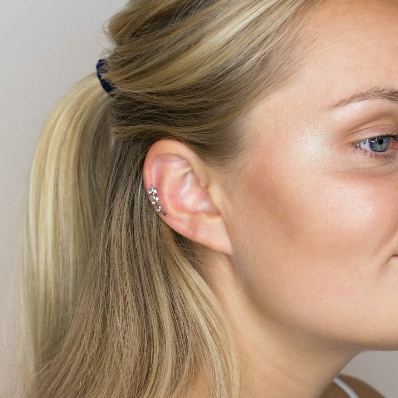 Ørepiercing med blade af sten Kropspiercing - Danmark