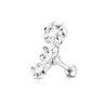 Helix barbell med tre stjerner Kropssmykker - Danmark