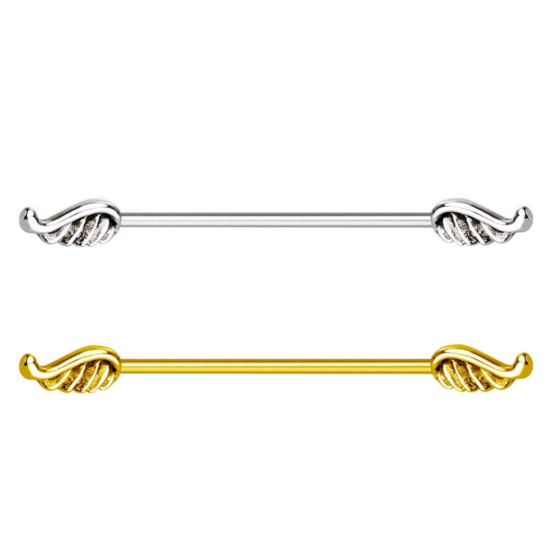 Industrial stav med englevinger Kropspiercing - Danmark