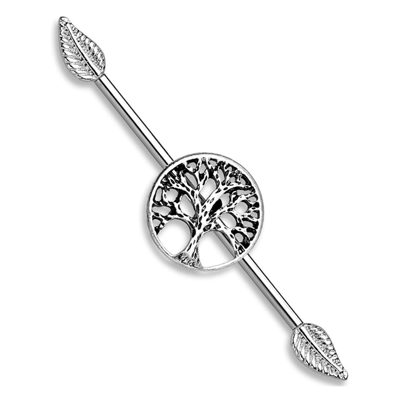 Industrial stav med livets træ Kropspiercing - Danmark