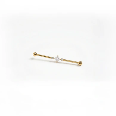 Industrial-stav af titanium med kvadratisk midtersten