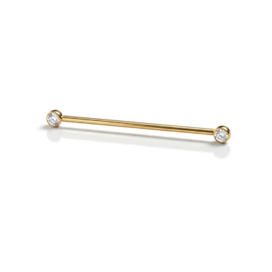 Industrial-stav af titanium med indfattede sten