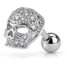 Ørepiercing med skull Piercingsmykker - Danmark