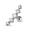 Helixpiercing med sten Kropspiercing - Danmark