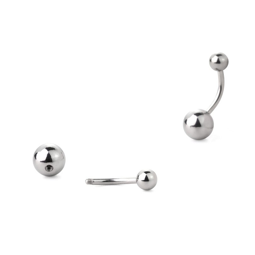 Navlepiercing i ren kirurgisk stål Piercing - Danmark