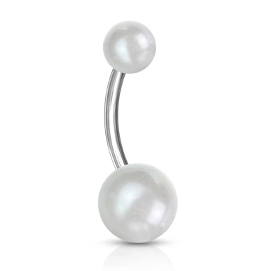 Navlepiercing med perlekugler