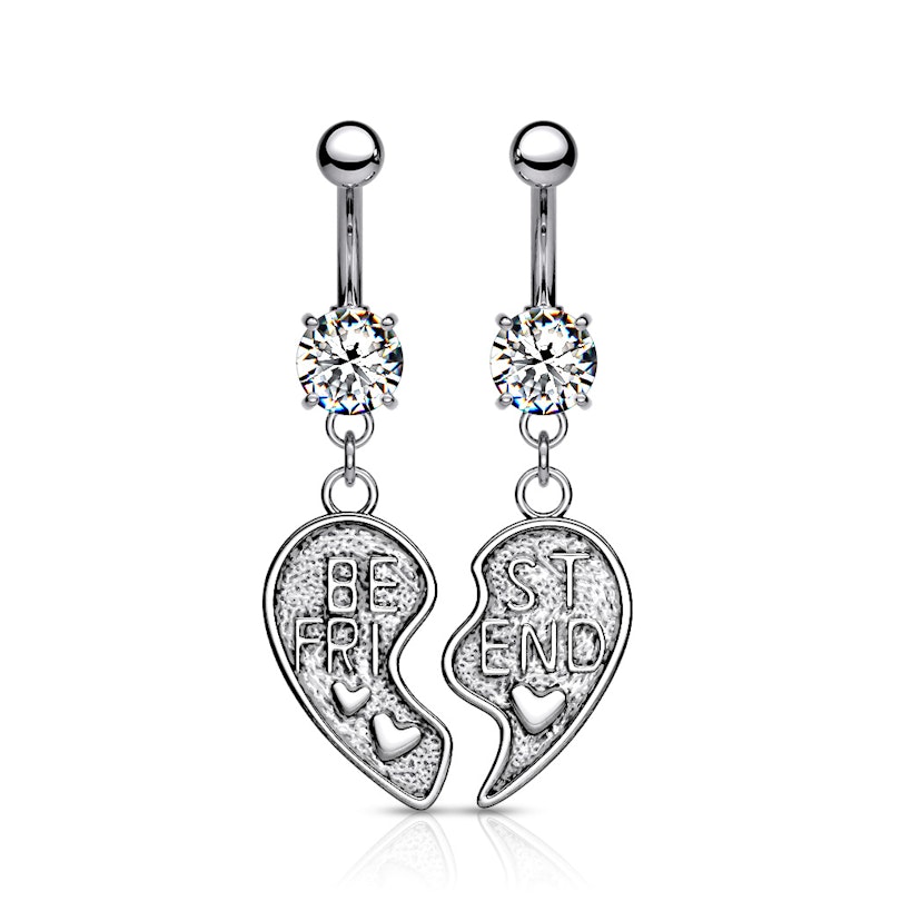 To navleringe som venindehjerte Piercingsmykker - Danmark